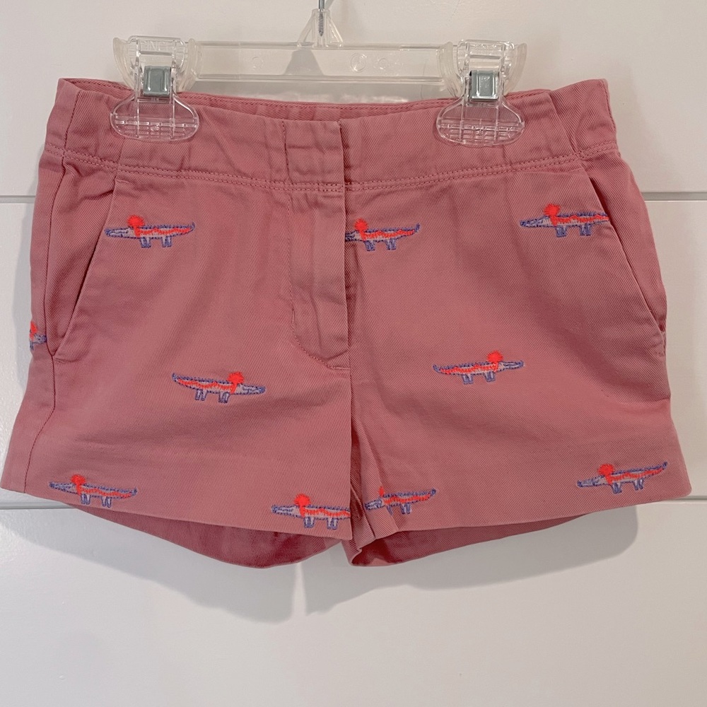 Alligator Embroidered Shorts